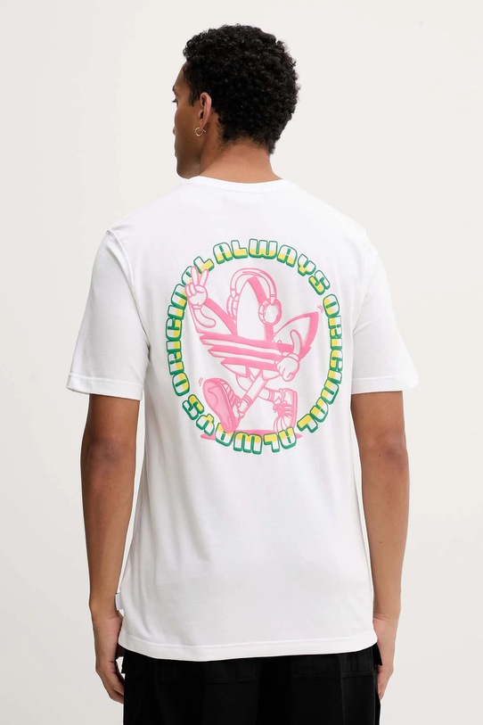 Ρούχα Βαμβακερό μπλουζάκι adidas Originals Trefoil Series Loose Tee JW3015 λευκό