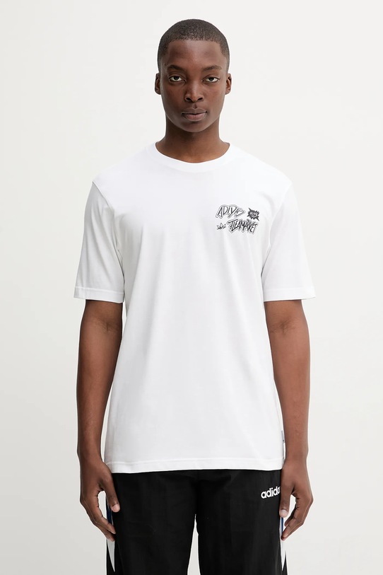 Îmbrăcăminte adidas Originals tricou din bumbac Graphic LO TS JW3018 alb