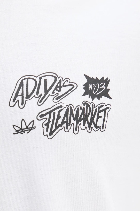adidas Originals tricou din bumbac Graphic LO TS JW3018 alb