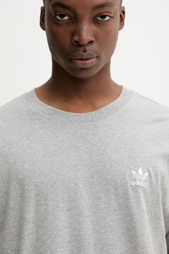 adidas Originals t-shirt bawełniany Essentials szary JY6270