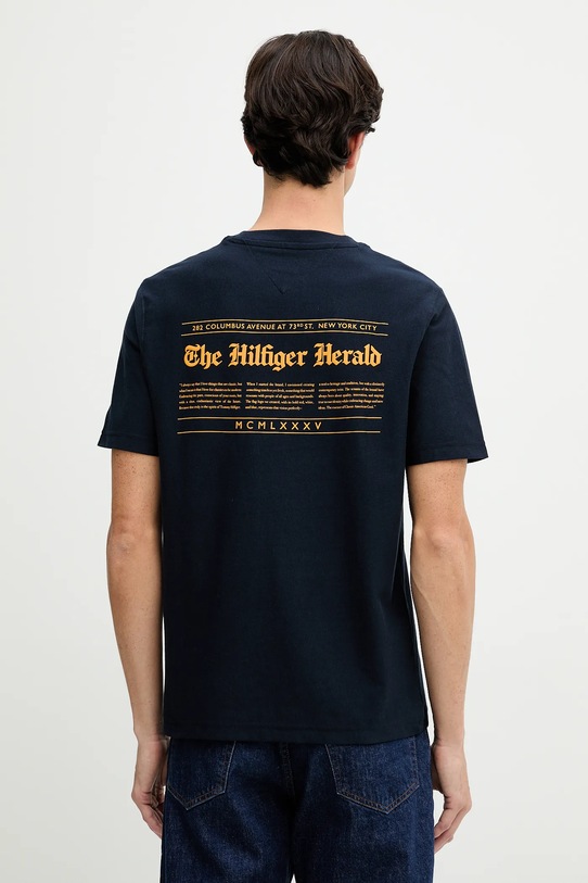 Бавовняна футболка Tommy Hilfiger бавовна темно-синій MW0MW40008
