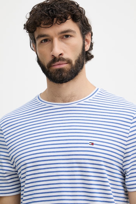 Tommy Hilfiger tričko pánske bavlnené modrá MW0MW40923