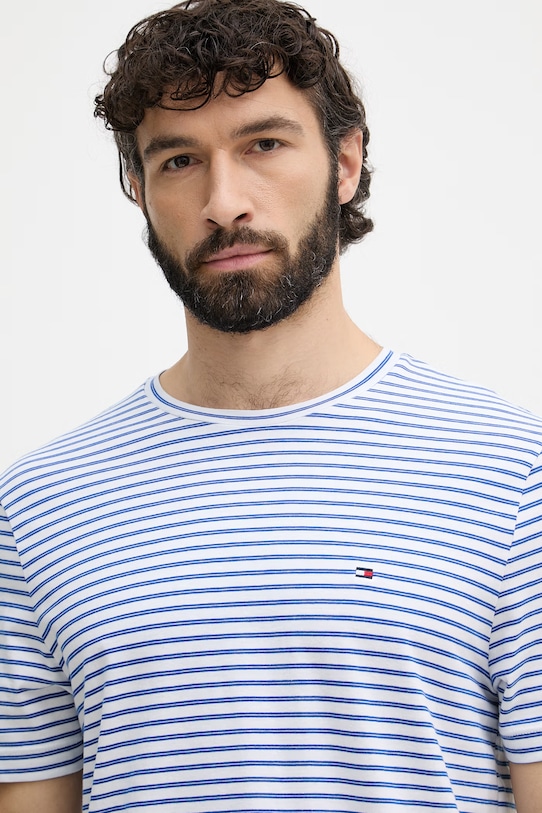 Tommy Hilfiger tričko pánske bavlnené modrá MW0MW40923