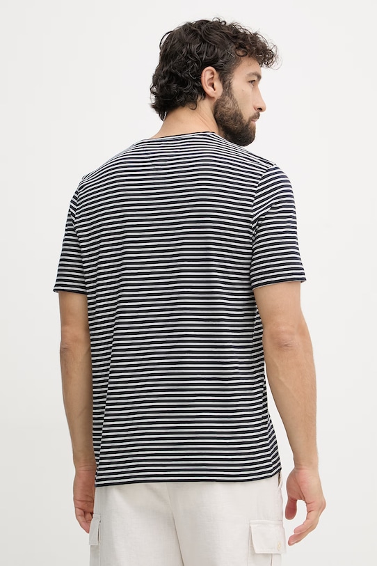 Odzież Tommy Hilfiger T-shirt męski bawełniany MW0MW40923 granatowy