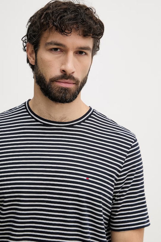 Tommy Hilfiger T-shirt męski bawełniany granatowy MW0MW40923