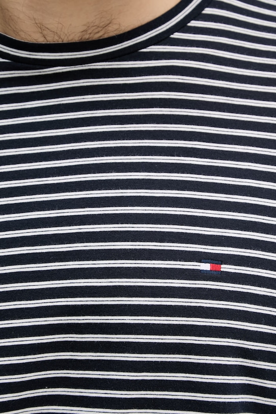 Tommy Hilfiger T-shirt męski bawełniany MW0MW40923 granatowy