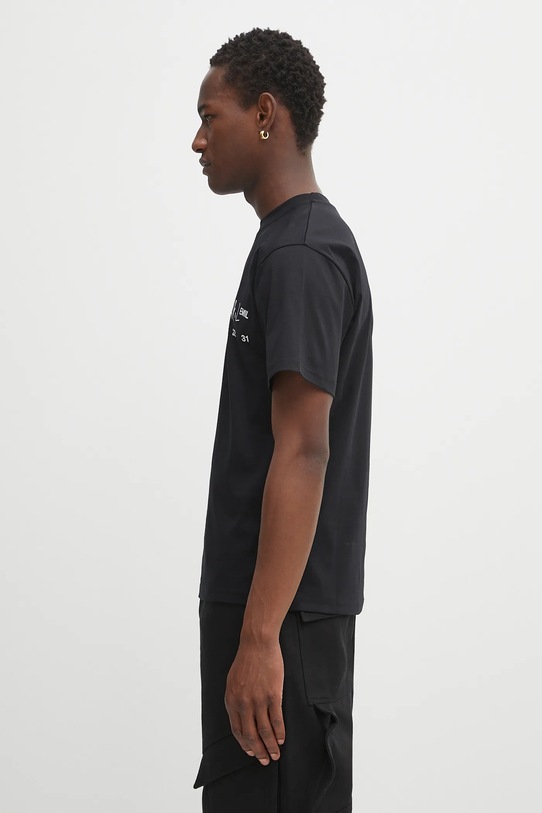 Heliot Emil t-shirt bawełniany PREAW25.M.09.141.BLK01 czarny AW25
