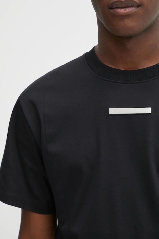 Heliot Emil t-shirt bawełniany czarny PREAW25.M.09.139.BLK01