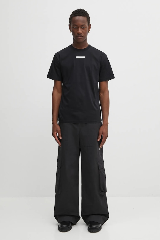 Heliot Emil t-shirt bawełniany PREAW25.M.09.139.BLK01 czarny