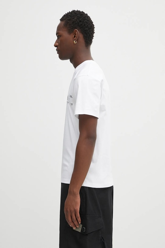 Heliot Emil t-shirt bawełniany PREAW25.M.09.141.WHT02 biały AW25