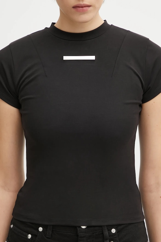 Heliot Emil t-shirt czarny AW25.W.13.087.BLK01