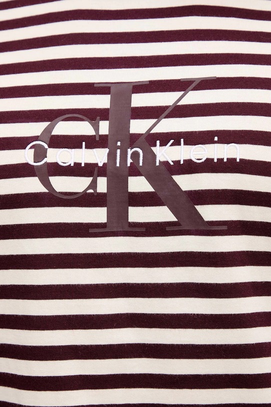 Calvin Klein Jeans pamut póló LV04RD204G burgundia