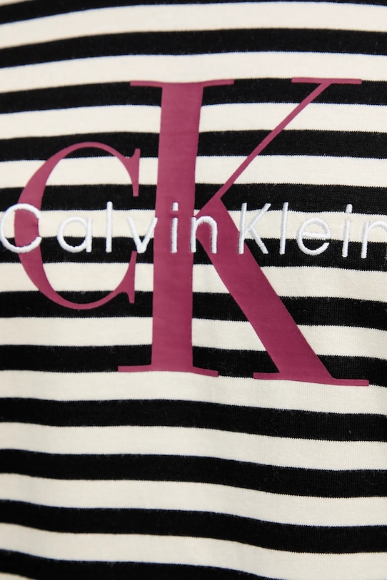 Calvin Klein Jeans pamut póló LV04RD204G fekete