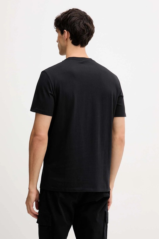 Ρούχα Βαμβακερό μπλουζάκι Calvin Klein Jeans LV04RD816G μαύρο