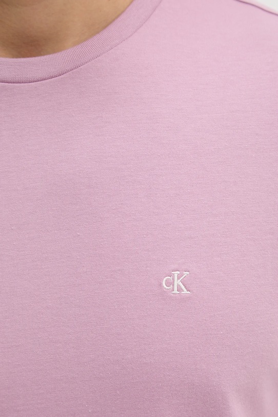 Calvin Klein Jeans t-shirt bawełniany LV04RD254G fioletowy