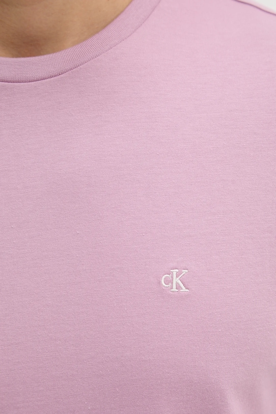 Calvin Klein Jeans t-shirt bawełniany LV04RD254G fioletowy