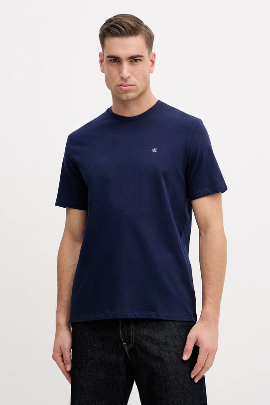 Calvin Klein Jeans t-shirt bawełniany granatowy LV04RD254G