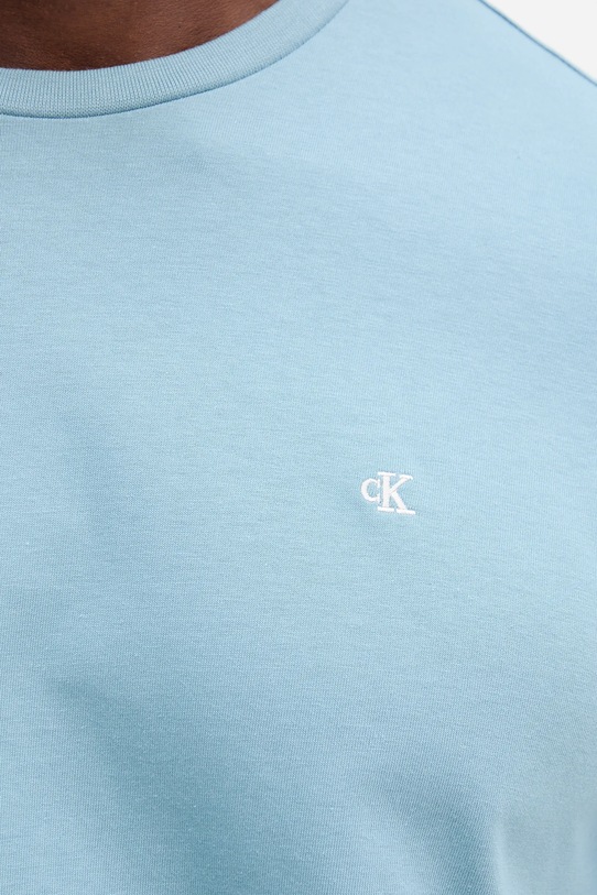 Bavlněné tričko Calvin Klein Jeans LV04RD254G modrá