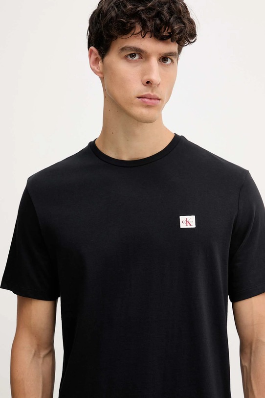 Calvin Klein Jeans t-shirt bawełniany 2-pack czarny LV04RD248G