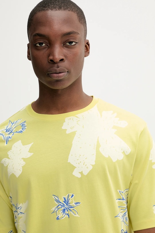 Odzież Desigual t-shirt bawełniany JORGE 25WMTK02 zielony