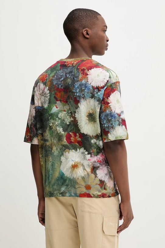 Odzież Desigual t-shirt bawełniany GENOVA 25WMTK17 zielony