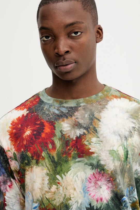 Desigual t-shirt bawełniany GENOVA zielony 25WMTK17