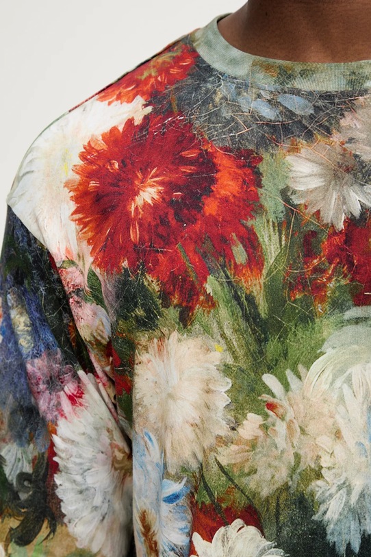 Desigual t-shirt bawełniany GENOVA 25WMTK17 zielony