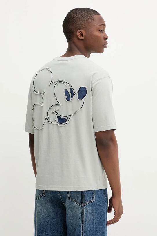 Odzież Desigual t-shirt bawełniany DERBY MICKEY 25WMTK24 szary