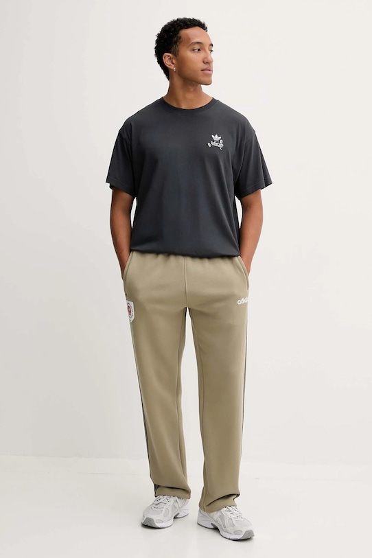 adidas Originals tricou din bumbac Supper Club Tee HY2062 gri AW25