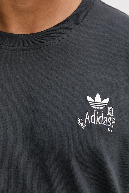 adidas Originals tricou din bumbac Supper Club Tee HY2062 gri