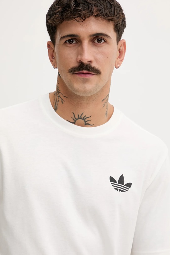 Bavlněné tričko adidas Originals Pizza Box Tee HY2073 bílá