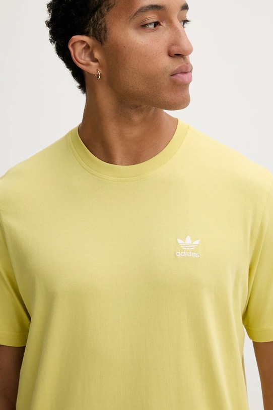 adidas Originals t-shirt bawełniany Essentials żółty HY2076