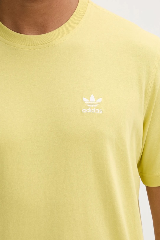 adidas Originals t-shirt bawełniany Essentials HY2076 żółty