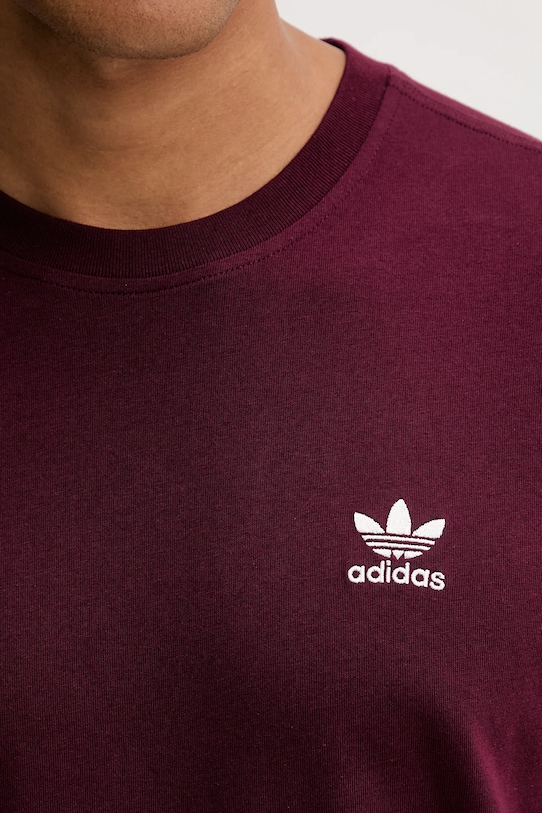 adidas Originals tricou din bumbac Essentials HY2077 burgundia