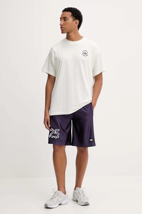 Βαμβακερό μπλουζάκι adidas Originals Camel Treffy HY2084 μπεζ AW25