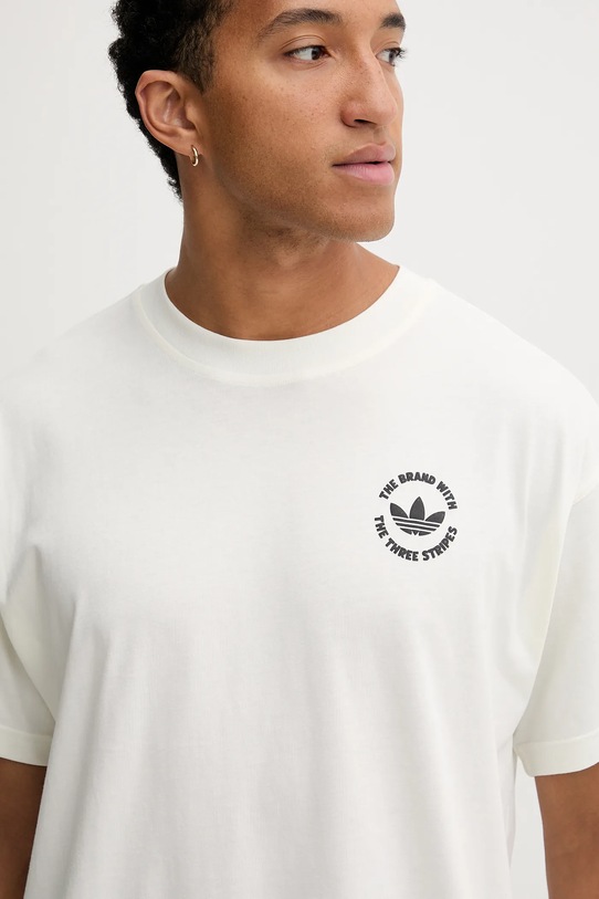 adidas Originals t-shirt bawełniany Camel Treffy beżowy HY2084