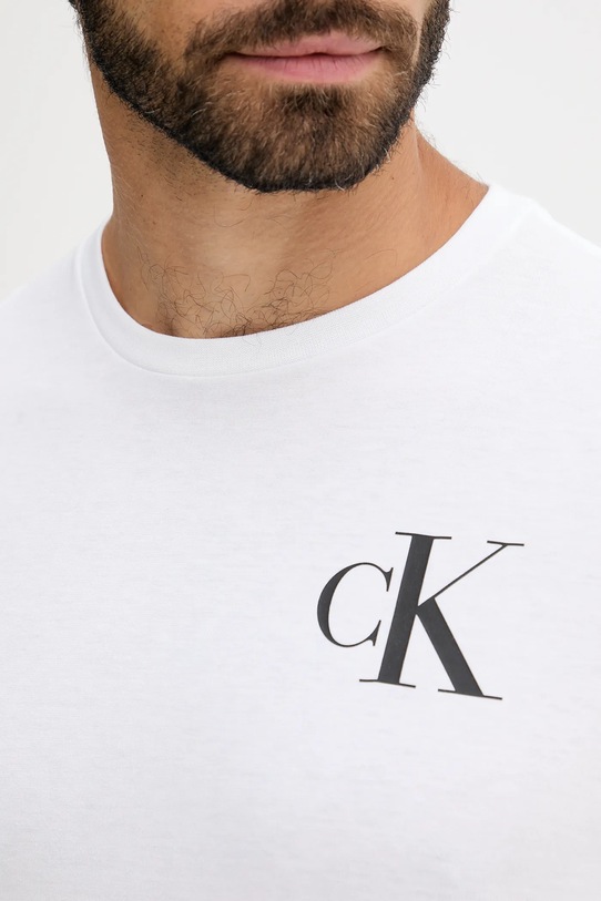 Calvin Klein Jeans tricou din bumbac LV04RD865G alb