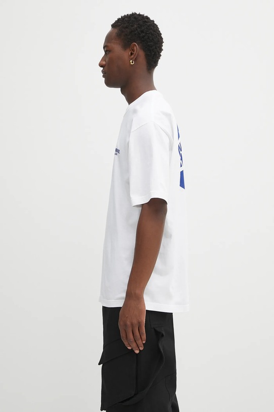 NEIGHBORHOOD t-shirt bawełniany NH . TEE LS-1 251PCNH.ST02 biały AW25