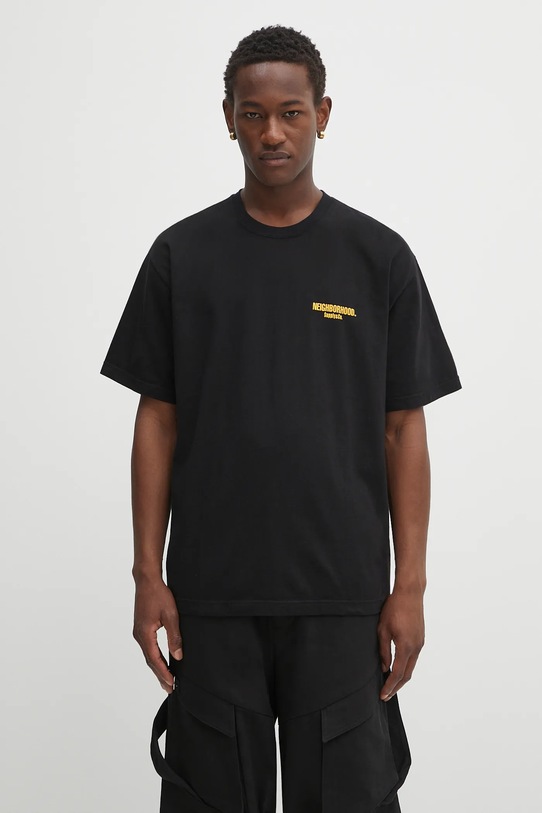 Odzież NEIGHBORHOOD t-shirt bawełniany NH . TEE LS-1 251PCNH.ST02 czarny