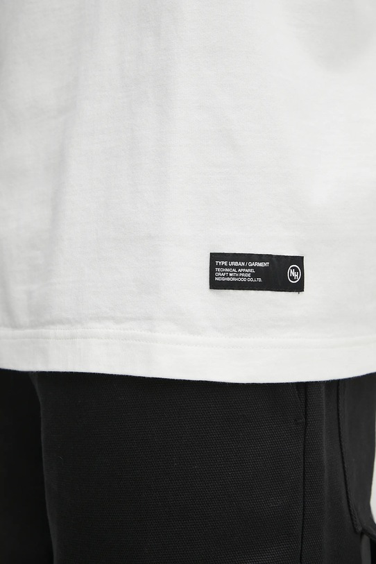NEIGHBORHOOD t-shirt bawełniany classic crewneck biały 251FPNH.CSM04