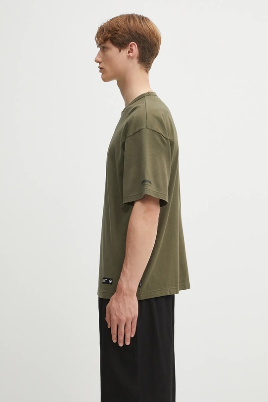 Βαμβακερό μπλουζάκι NEIGHBORHOOD classic crewneck 251FPNH.CSM04 πράσινο AW25
