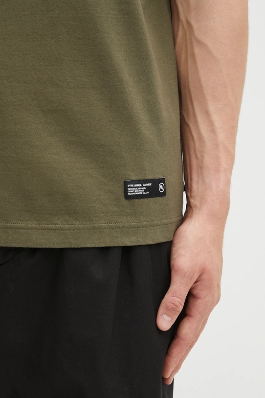 Βαμβακερό μπλουζάκι NEIGHBORHOOD classic crewneck πράσινο 251FPNH.CSM04
