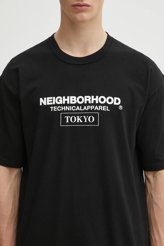 Βαμβακερό μπλουζάκι NEIGHBORHOOD NH . TEE SS-16 μαύρο 251PCNH.ST16