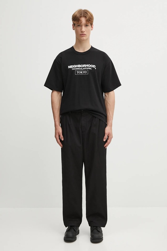 Βαμβακερό μπλουζάκι NEIGHBORHOOD NH . TEE SS-16 251PCNH.ST16 μαύρο