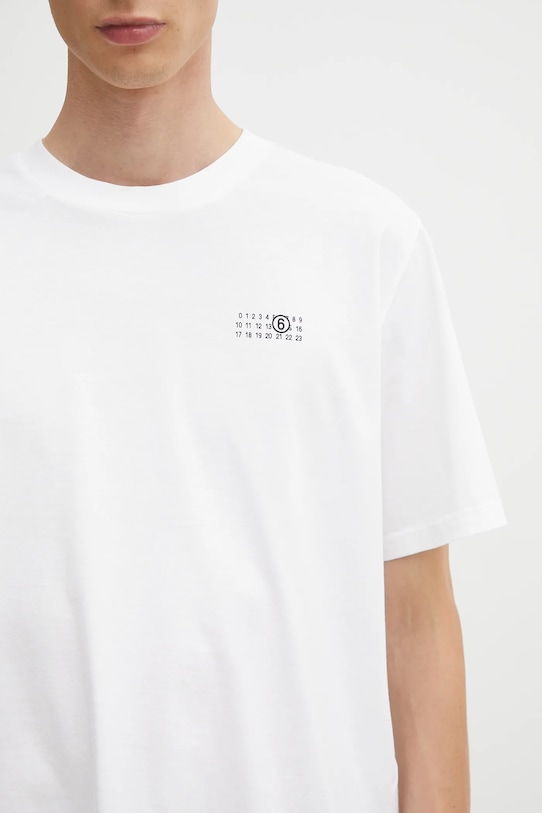 Хлопковая футболка MM6 Maison Margiela белый SH2GC0031.M20048.100