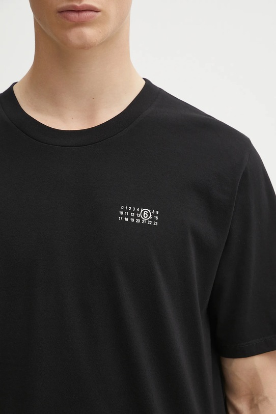 MM6 Maison Margiela t-shirt bawełniany czarny SH2GC0031.M20048.900