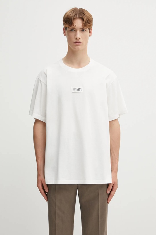 MM6 Maison Margiela t-shirt bawełniany x MM6 Wardro bawełna biały SH0GC0032.S24312.101
