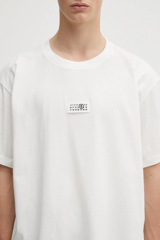 MM6 Maison Margiela t-shirt bawełniany x MM6 Wardro biały SH0GC0032.S24312.101