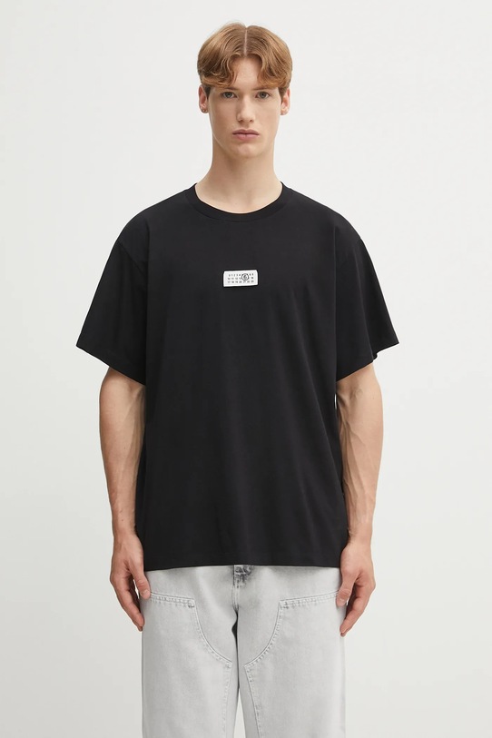 MM6 Maison Margiela t-shirt bawełniany x MM6 Wardro bawełna czarny SH0GC0032.S24312.900