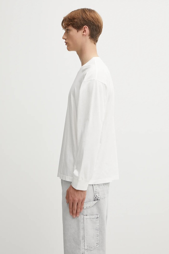 MM6 Maison Margiela longsleeve bawełniany x MM6 Wardro SH0GC0034.S24312.101 biały AW25